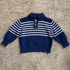 Toddler boy navy sweater